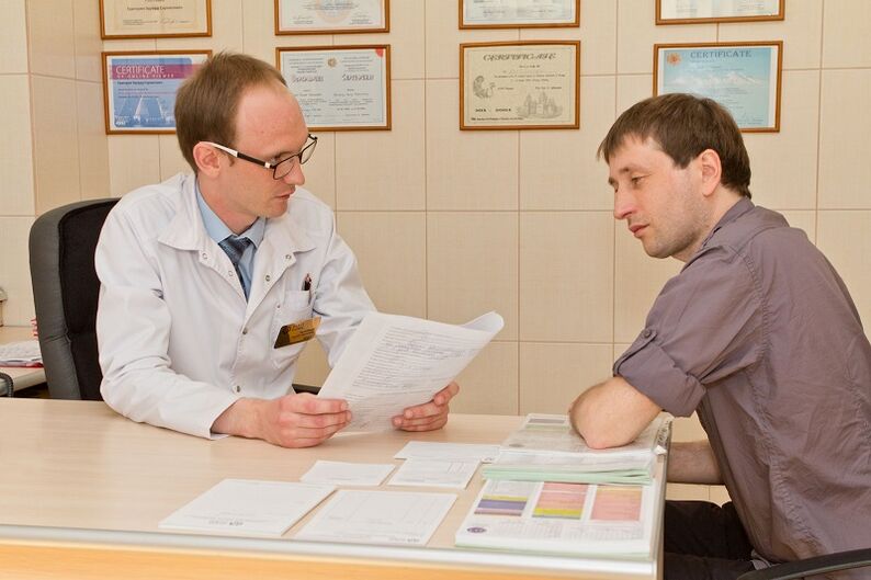 Pacienta prostatīts speciālista uzņemšanā